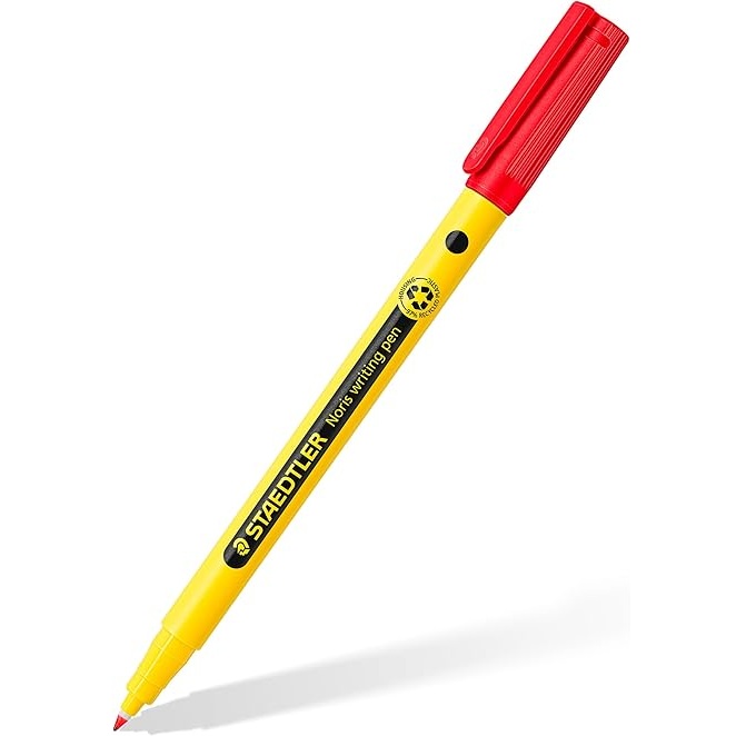 Staedtler Noris Writing Pen (0.6 mm, felt tip) (Red, Single)